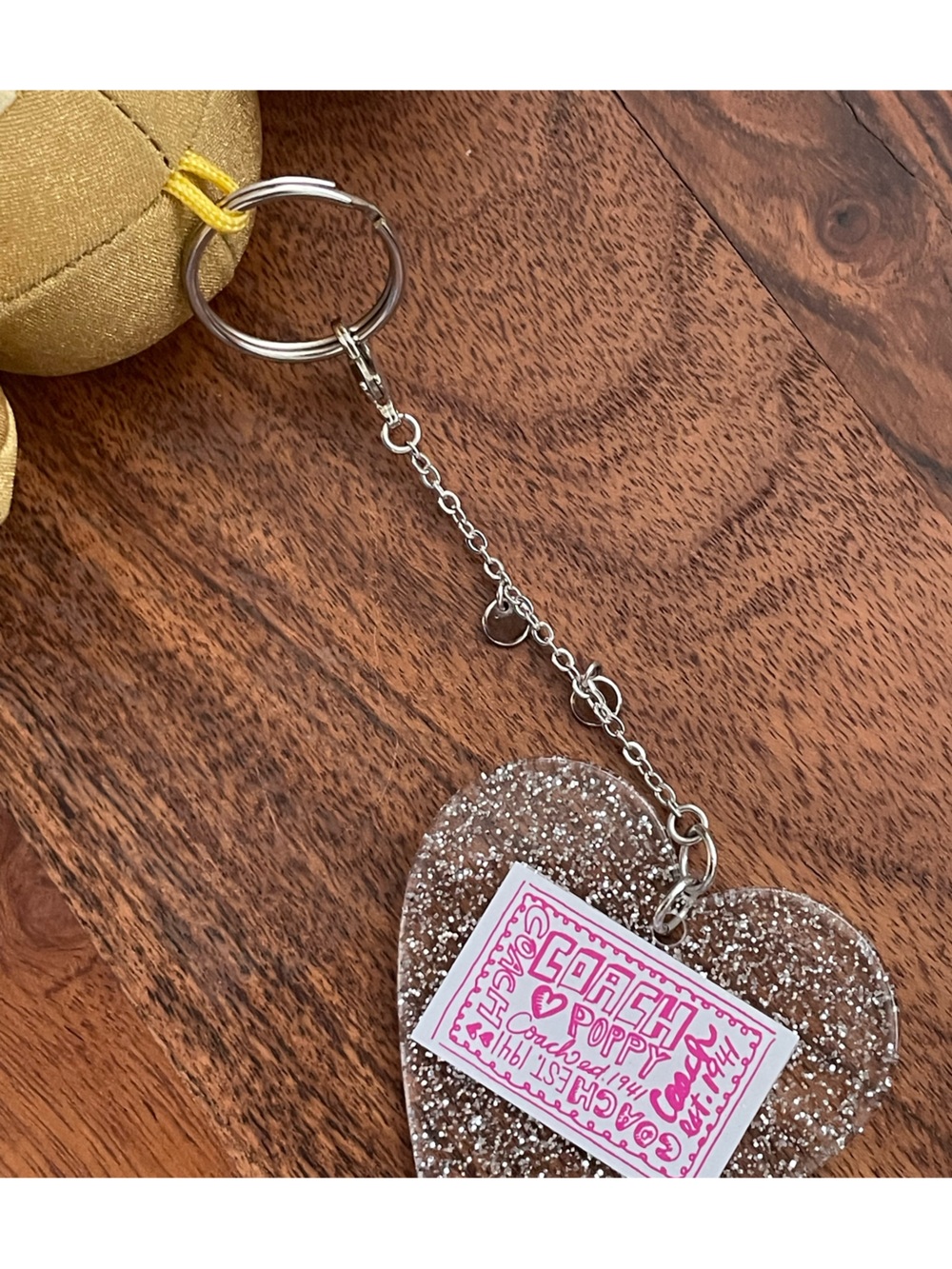 COACH Poppy Chan Goldy Plush Bag Charm - Picture 5 of 7